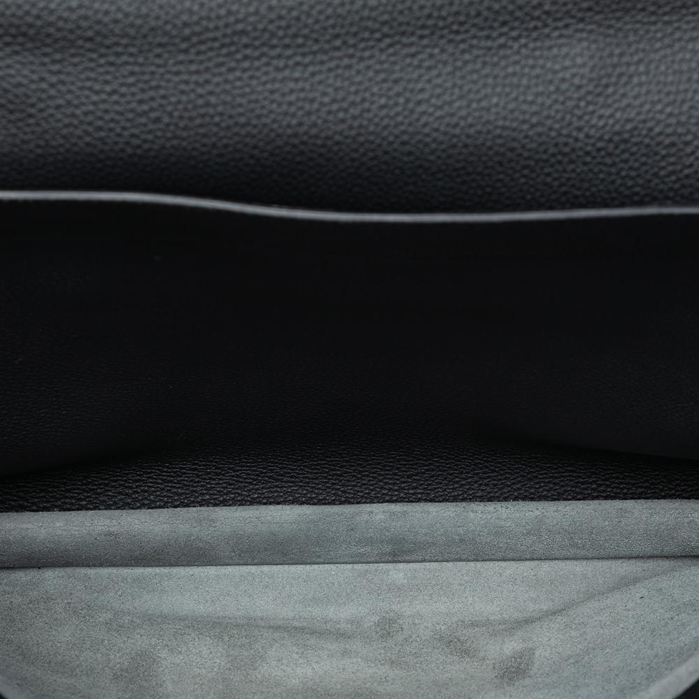 Hermès B Hermès Black Calf Leather Togo Sac A Depeches 38 France