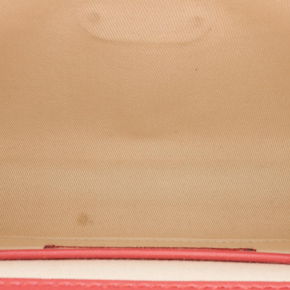 Valentino B Valentino Red Calf Leather Small Rockstud Flap Crossbody Italy