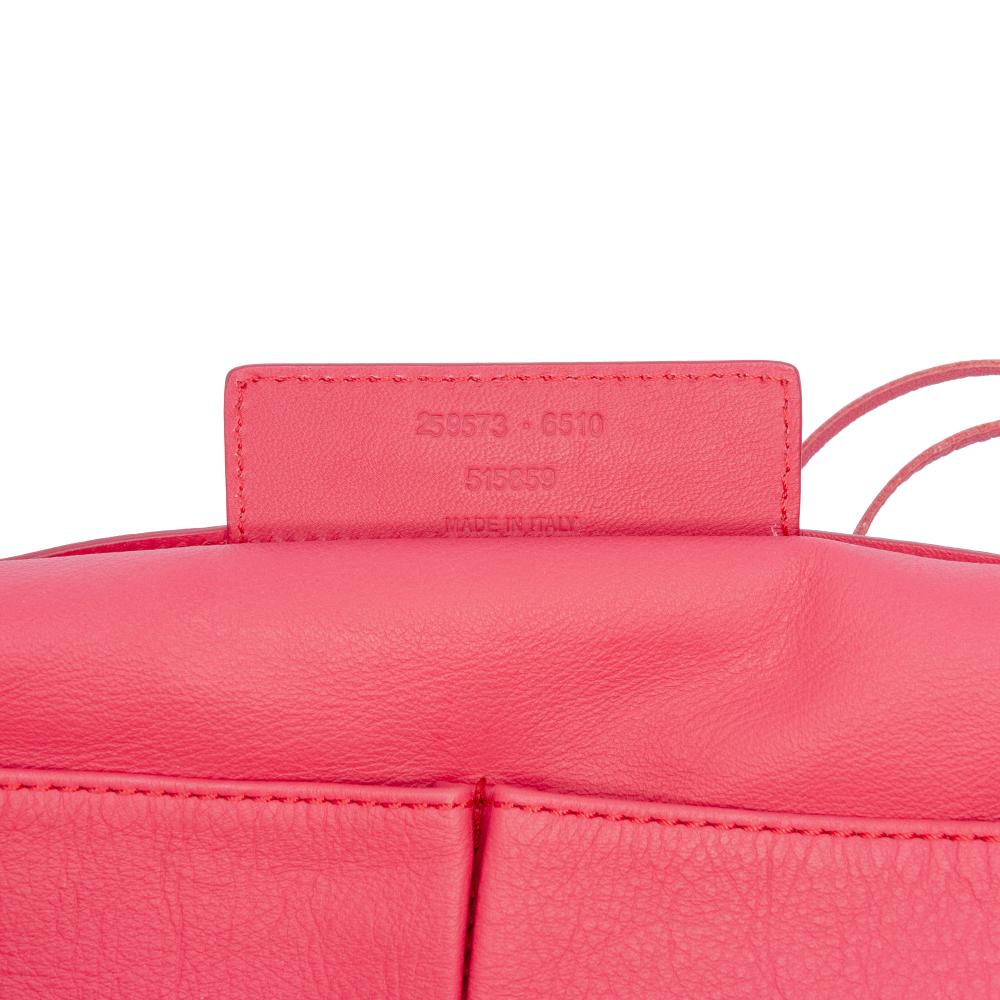 Balenciaga AB Balenciaga Pink Strawberry Calf Leather Papier Ledger Tote Italy