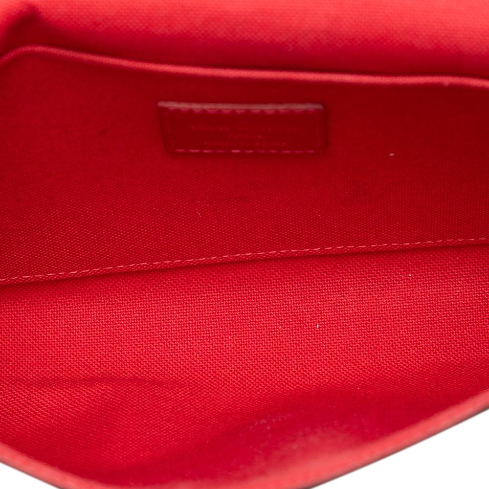 Louis Vuitton AB Louis Vuitton Brown Damier Canvas Fabric Damier Ebene Pochette Felicie Spain