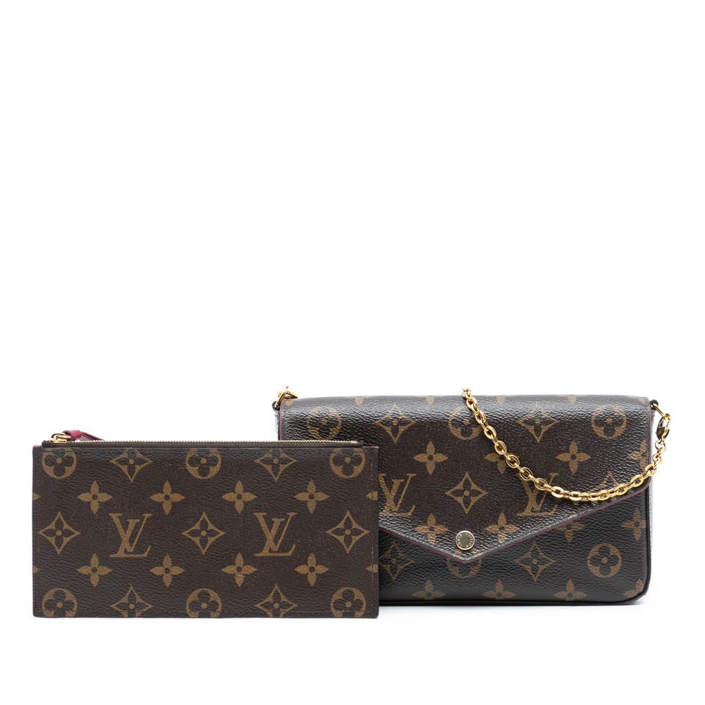 Louis Vuitton B Louis Vuitton Brown Monogram Canvas Fabric Monogram Pochette Felicie France