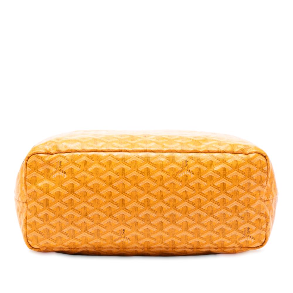 Goyard AB Goyard Yellow Coated Canvas Fabric Goyardine Saint Louis PM France