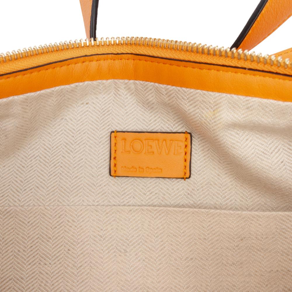 Loewe B LOEWE Orange Calf Leather skin Puzzle Hobo Spain