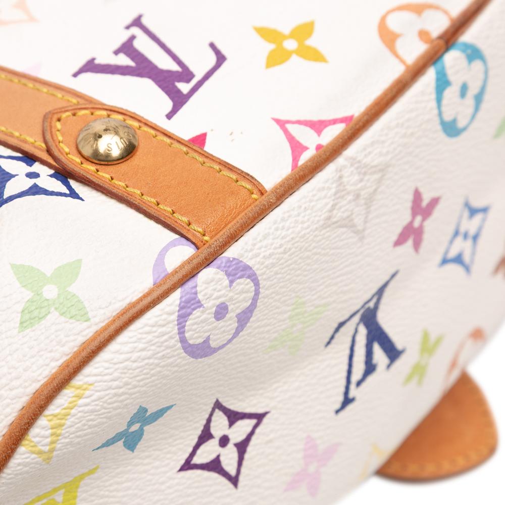 Louis Vuitton B Louis Vuitton White Monogram Multicolore Canvas Fabric Monogram Multicolore Theda PM France