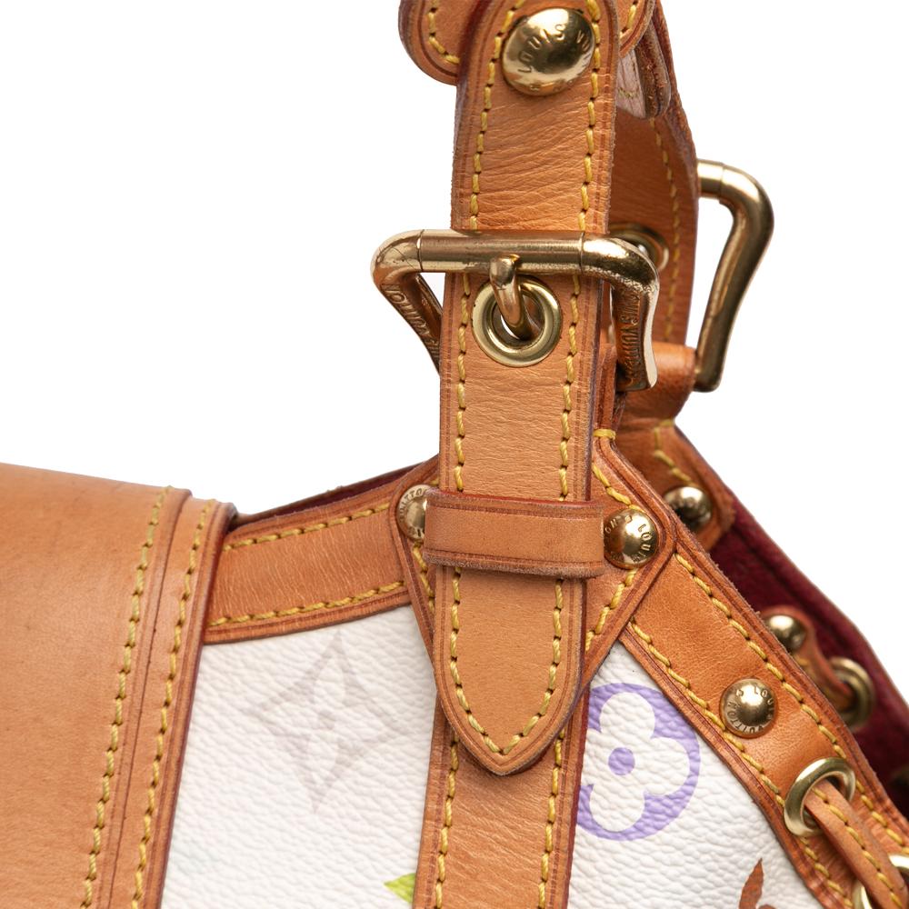 Louis Vuitton B Louis Vuitton White Monogram Multicolore Canvas Fabric Monogram Multicolore Theda PM France