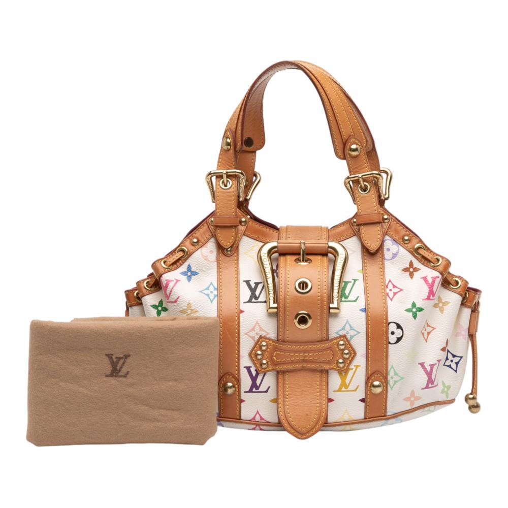 Louis Vuitton B Louis Vuitton White Monogram Multicolore Canvas Fabric Monogram Multicolore Theda PM France
