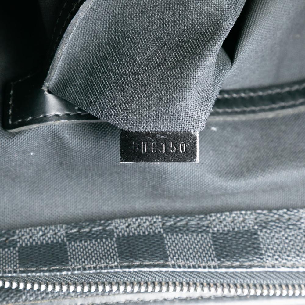 Louis Vuitton B Louis Vuitton Black Damier Canvas Fabric Damier Graphite Tadao PM France