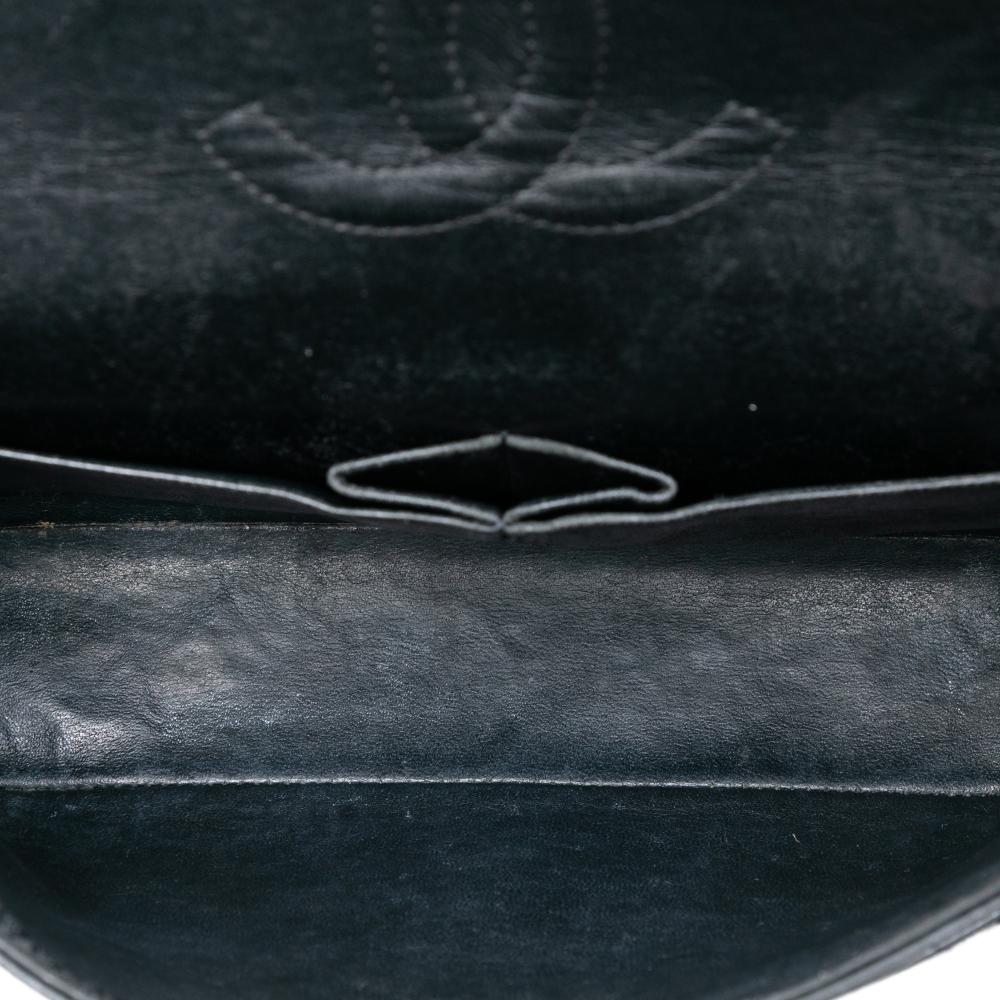 Chanel B Chanel Black Caviar Leather Leather Medium Classic Caviar Double Flap France