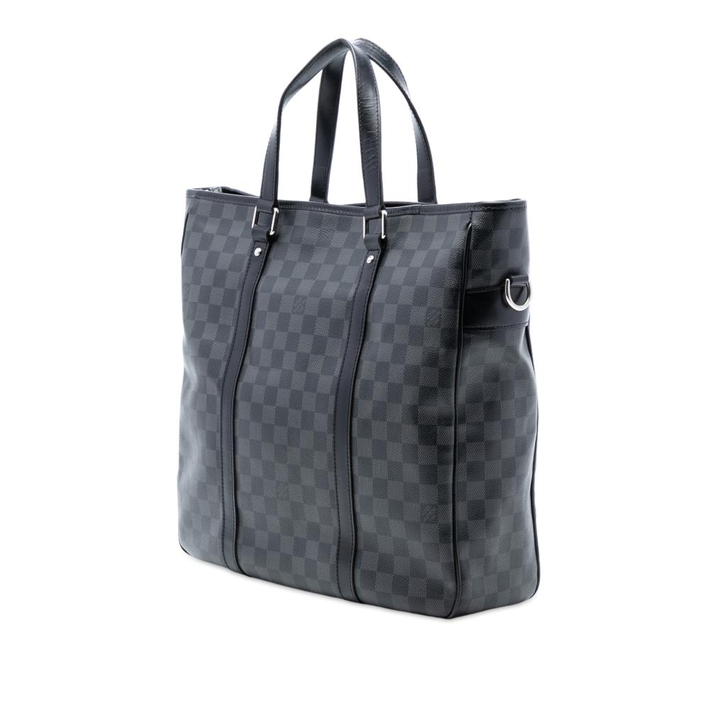 Louis Vuitton B Louis Vuitton Black Damier Canvas Fabric Damier Graphite Tadao PM France