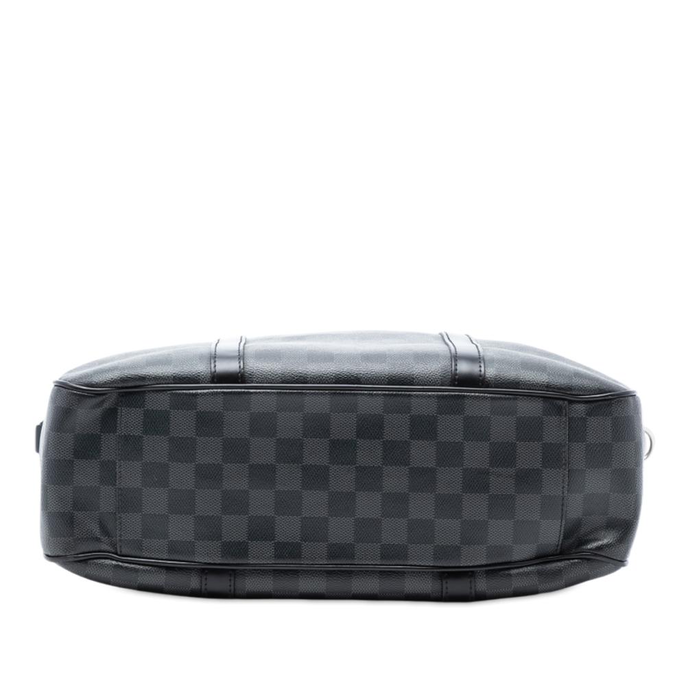Louis Vuitton B Louis Vuitton Black Damier Canvas Fabric Damier Graphite Tadao PM France
