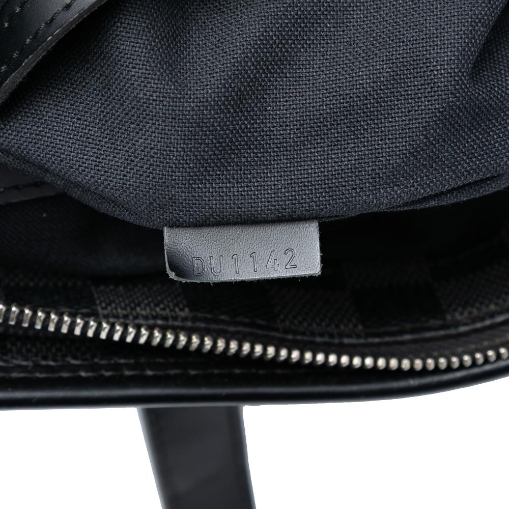 Louis Vuitton B Louis Vuitton Black Damier Canvas Fabric Damier Graphite Tadao PM France