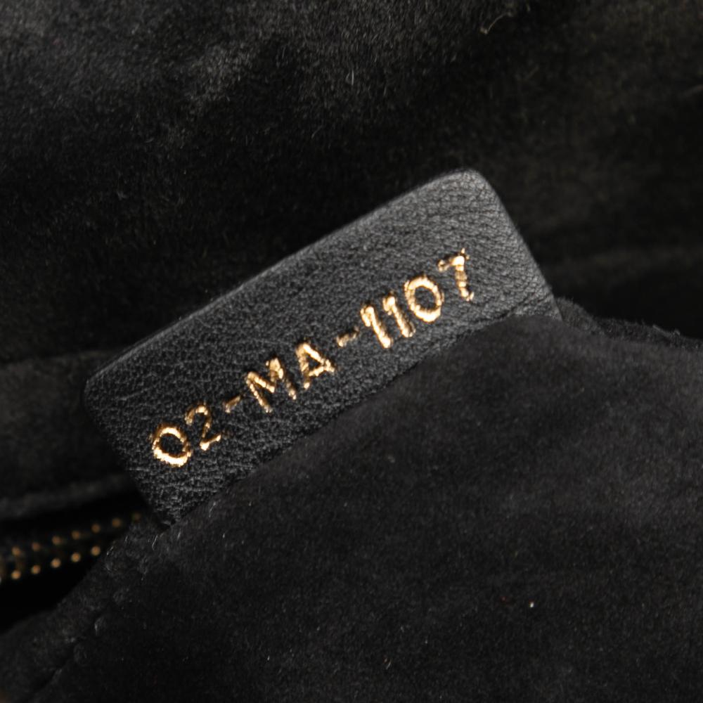 Christian Dior B Dior Brown Beige Canvas Fabric Medium Beaded and Embroidered Tarot Judgment Lady Dior Italy