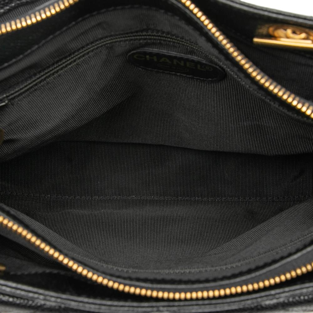 Chanel B Chanel Black Caviar Leather Leather CC Caviar Front Pocket Shoulder Bag Italy