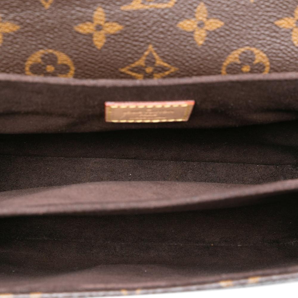 Louis Vuitton AB Louis Vuitton Brown Monogram Canvas Fabric Monogram Pochette Metis Italy