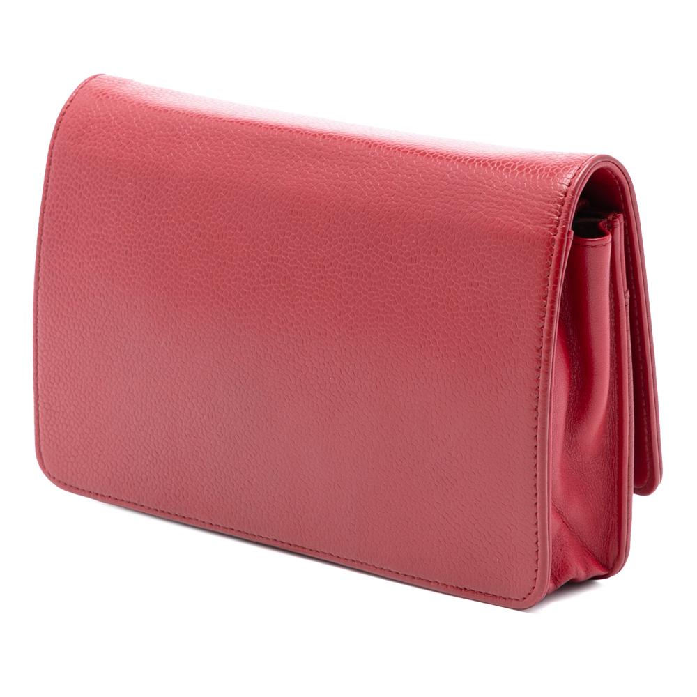 Chanel B Chanel Red Caviar Leather Leather CC Caviar Wallet On Chain Spain