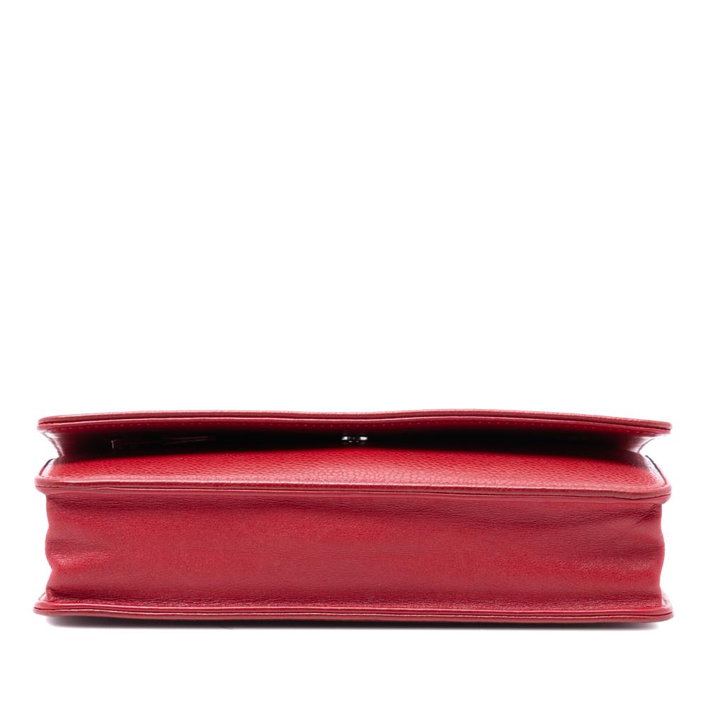 Chanel B Chanel Red Caviar Leather Leather CC Caviar Wallet On Chain Spain