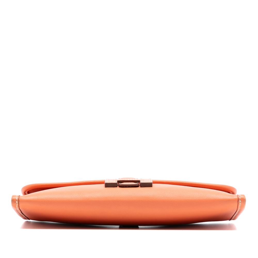 Hermès AB Hermès Orange Calf Leather Swift Jige Duo France