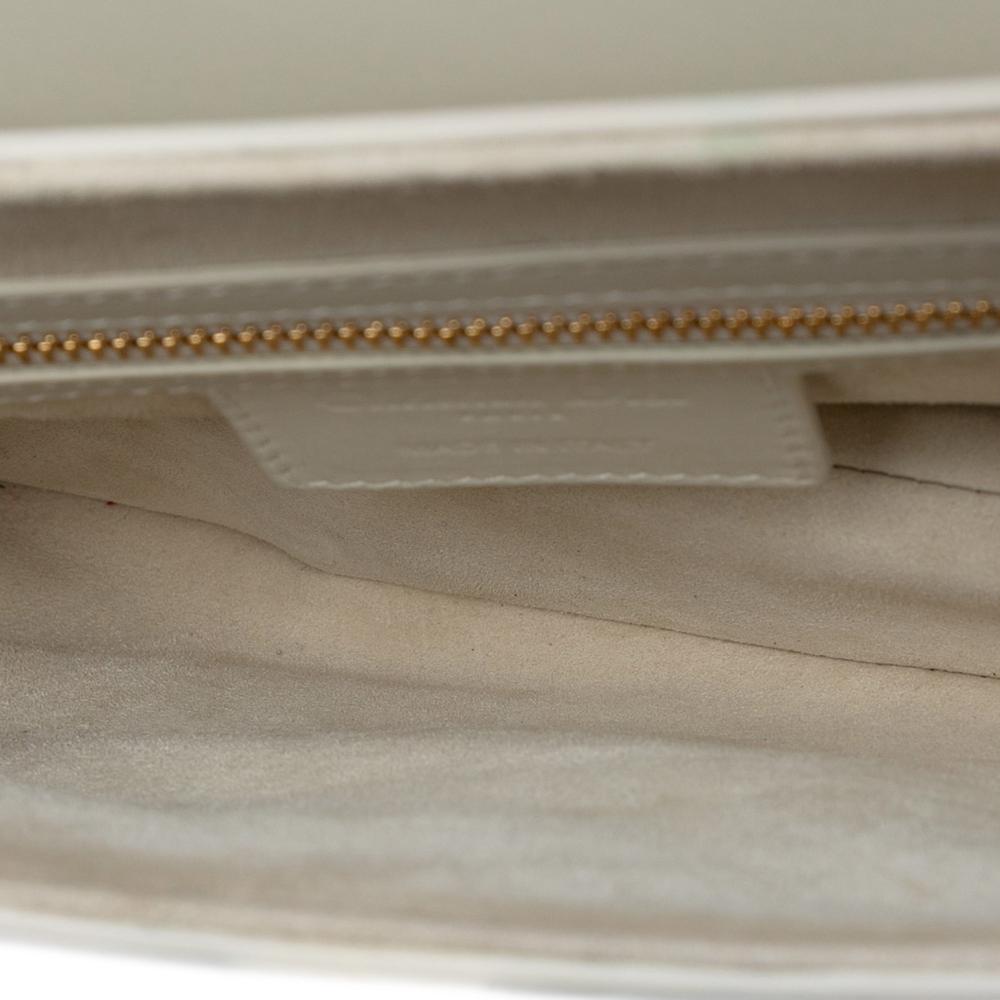 Christian Dior B Dior White Calf Leather Ultra Matte skin Saddle Bag Italy