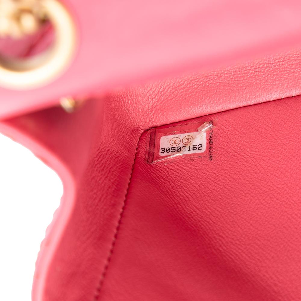 Chanel B Chanel Pink Calf Leather Quilted Aged skin Reissue 2.55 Single Flap 224 France