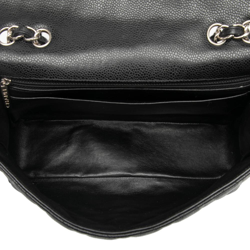 Chanel AB Chanel Black Caviar Leather Leather Jumbo Classic Caviar Double Flap Italy