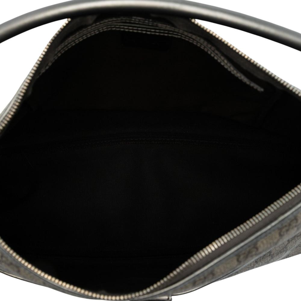 Gucci AB Gucci Brown Beige Coated Canvas Fabric GG Supreme Joy Handbag Italy