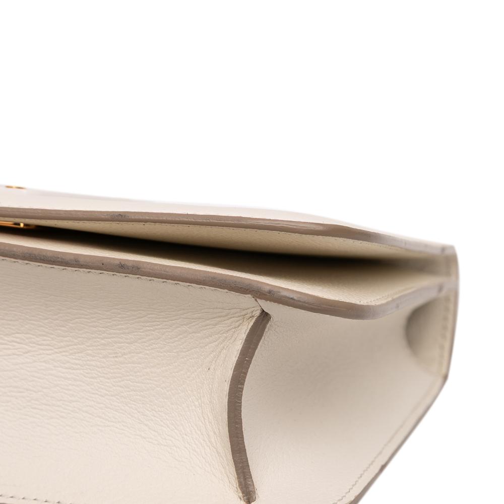Tom Ford B Tom Ford White Calf Leather Large Natalia Crossbody Italy