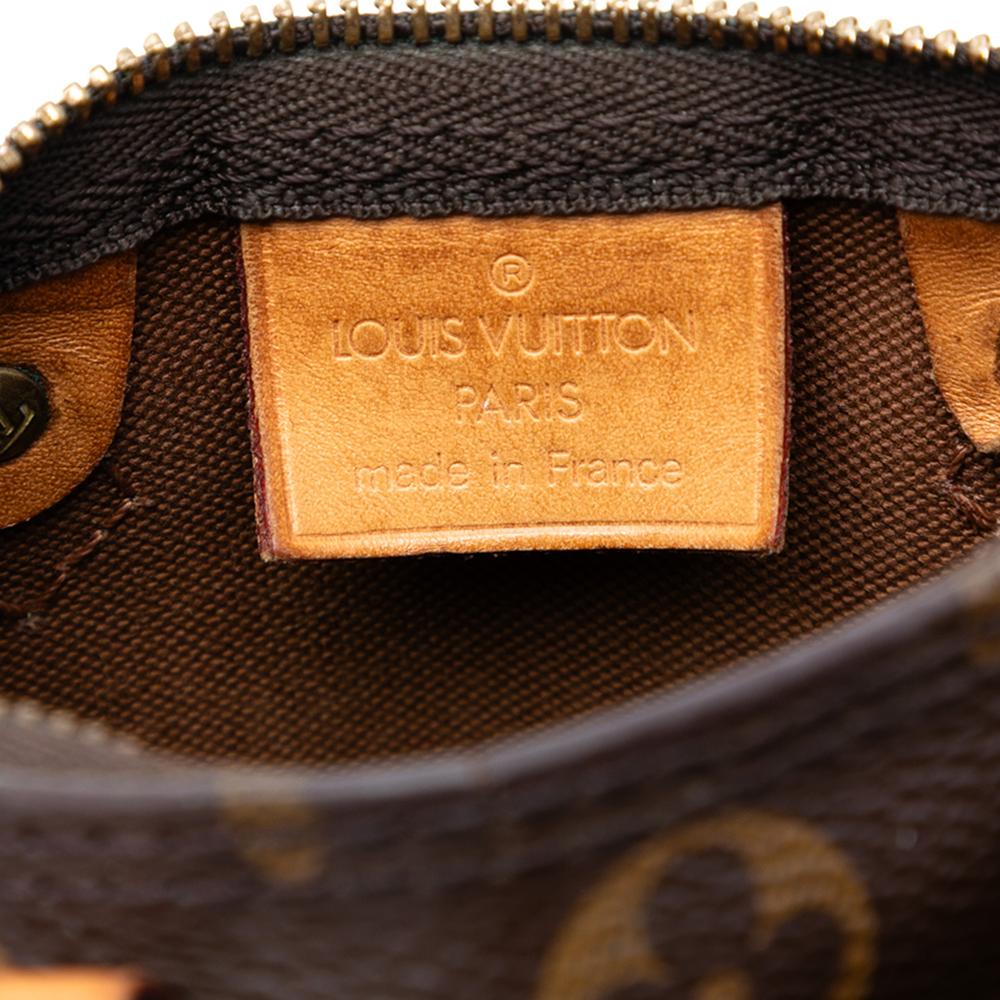 Louis Vuitton B Louis Vuitton Brown Monogram Canvas Fabric Monogram Nano Speedy Bandouliere France