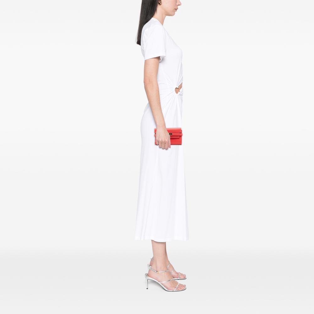 Hermès AB Hermès Red Calf Leather Epsom Kelly Depliant Wallet France