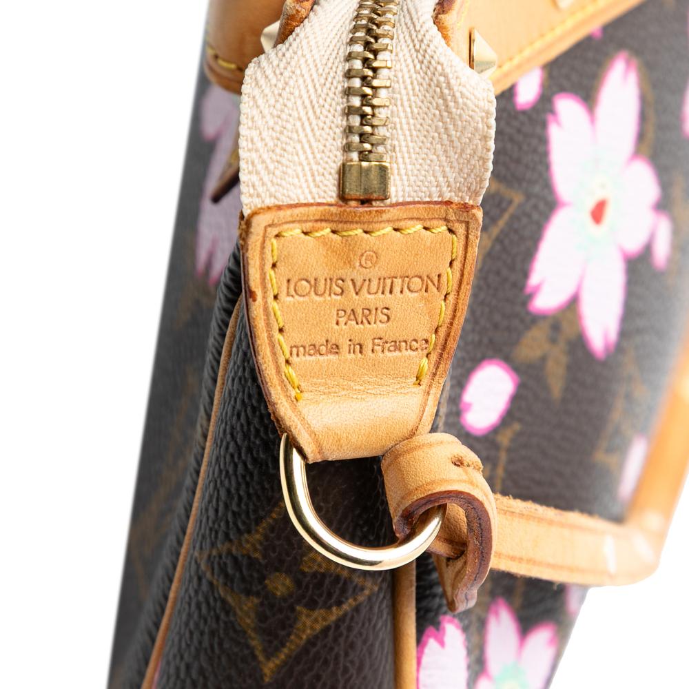 Louis Vuitton Brown Takashi Murakami Monogram Cherry Blossom Pochette Accessoires France