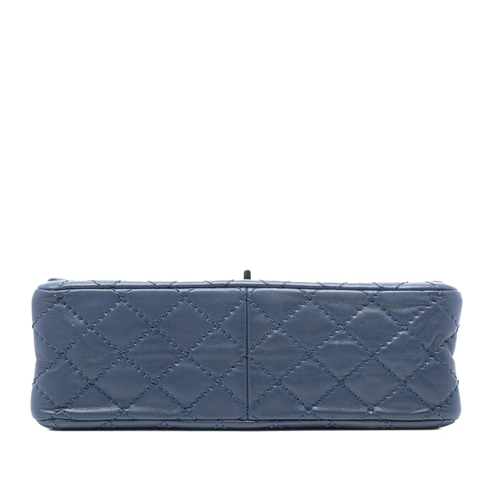 Chanel AB Chanel Blue Calf Leather Reissue 2.55 Aged skin Double Flap 226 Italy