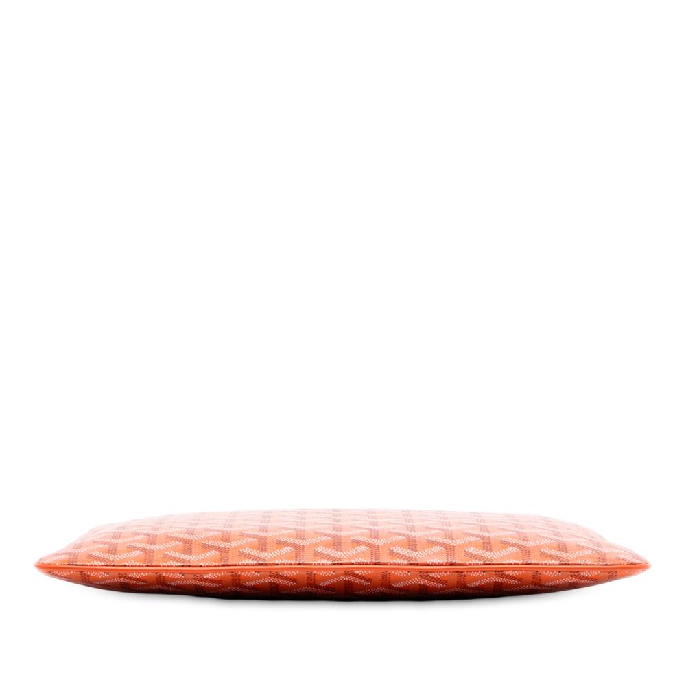 Goyard AB Goyard Orange Coated Canvas Fabric Goyardine Senat MM France