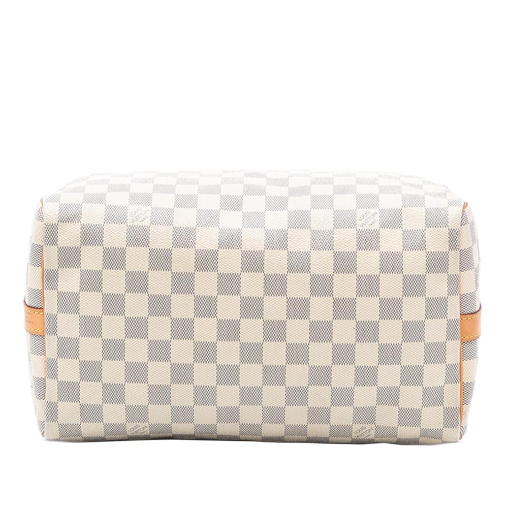 Louis Vuitton B Louis Vuitton White Damier Canvas Fabric Damier Azur Speedy Bandouliere 30 France