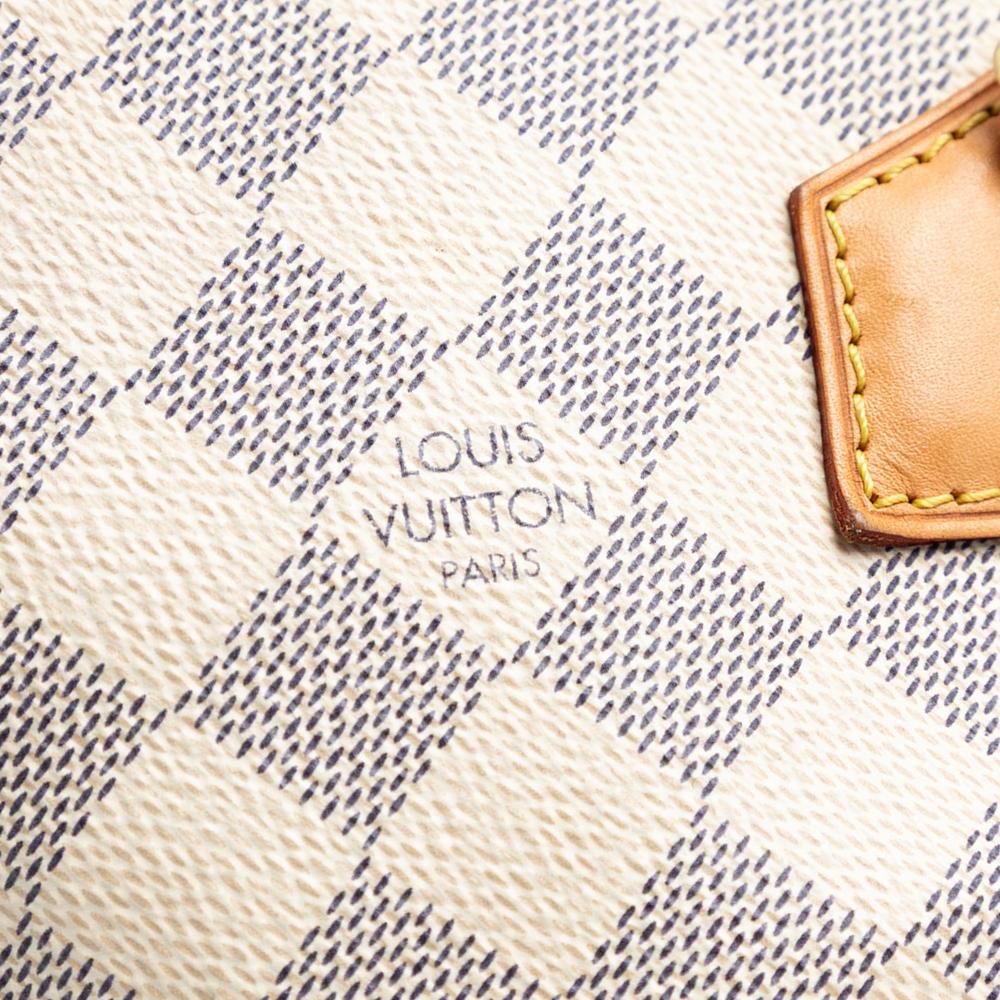 Louis Vuitton B Louis Vuitton White Damier Canvas Fabric Damier Azur Speedy Bandouliere 30 France