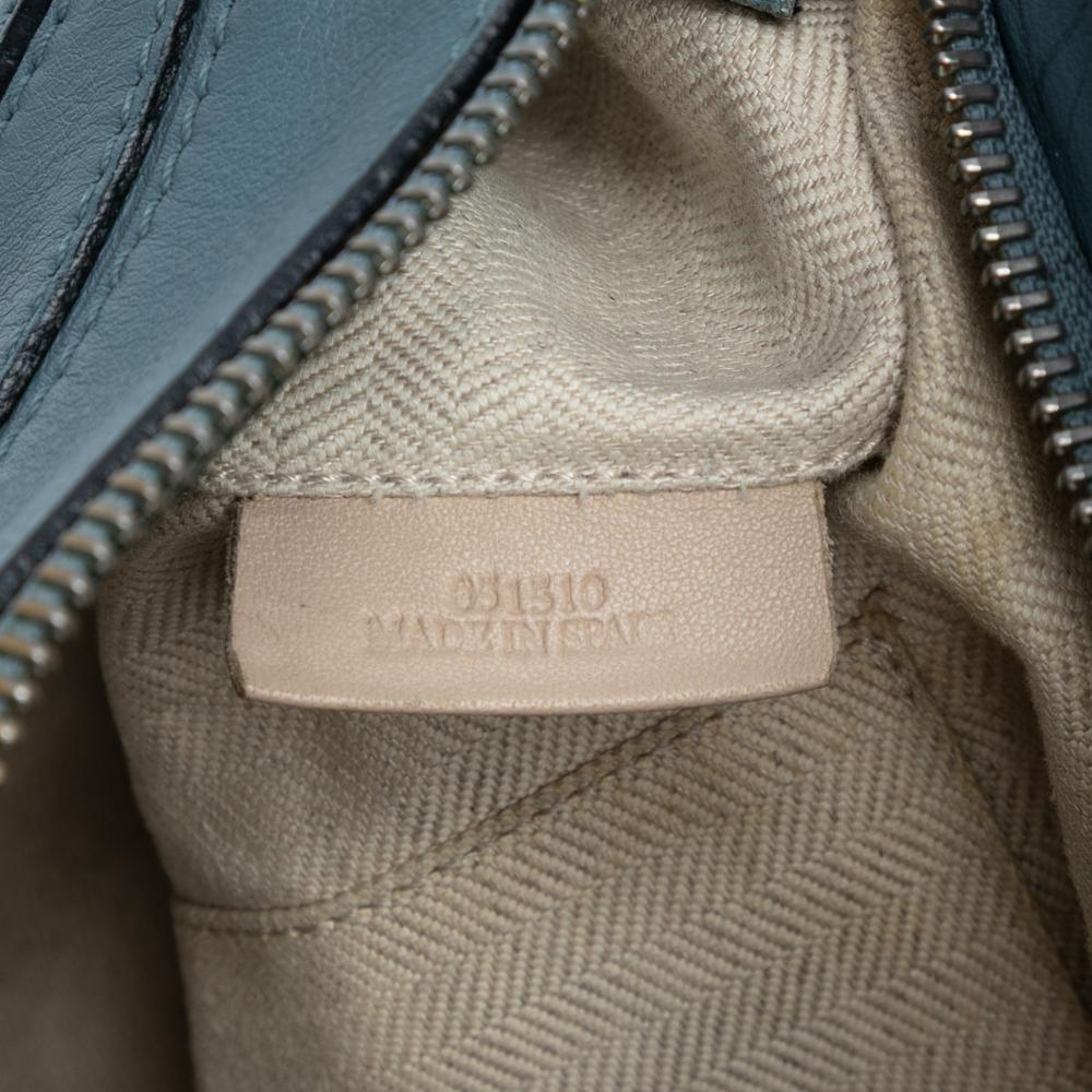 Loewe B LOEWE Blue Light Blue Calf Leather Small skin Puzzle Satchel Spain