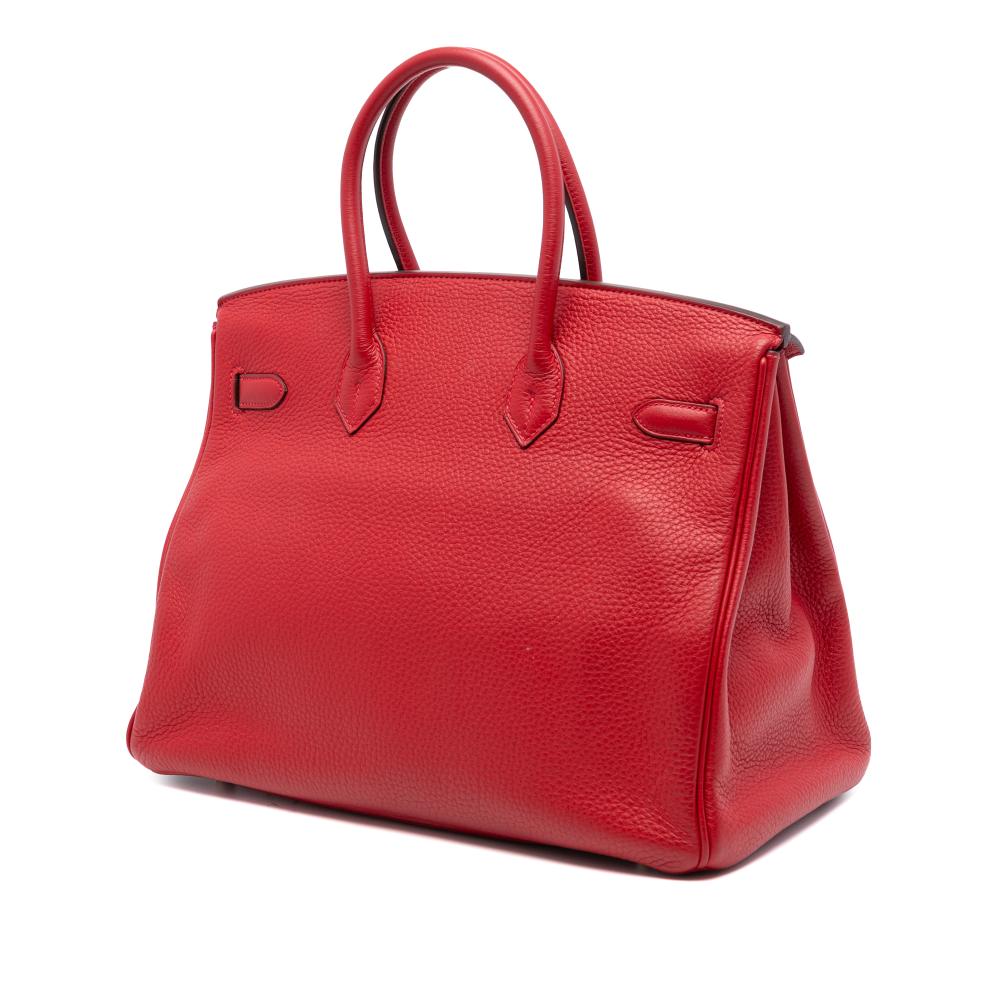 Hermès AB Hermès Red Calf Leather Togo Birkin Retourne 35 France
