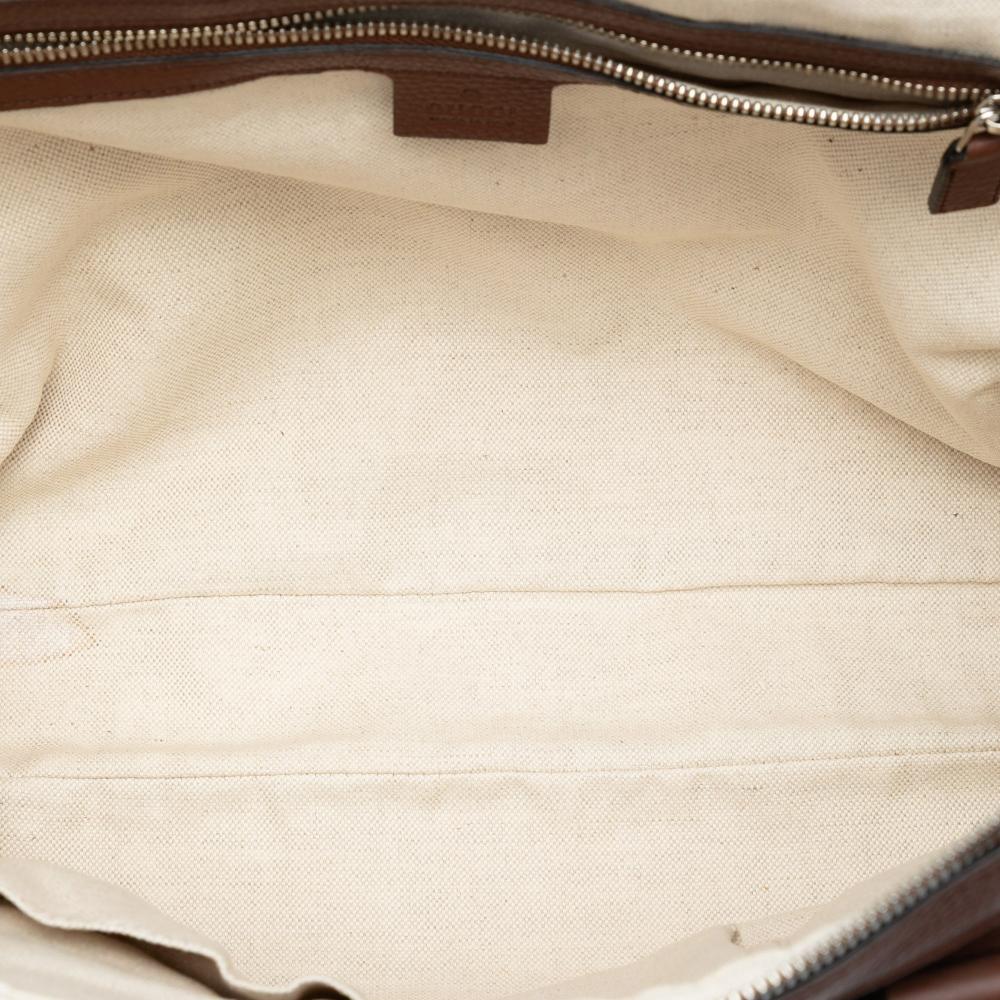 Gucci AB Gucci Brown Calf Leather Soho Briefcase Italy