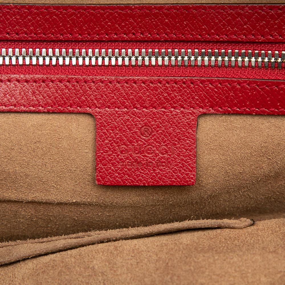 Gucci B Gucci Brown Beige with Multi Coated Canvas Fabric Small GG Supreme Tian Backpack Italy