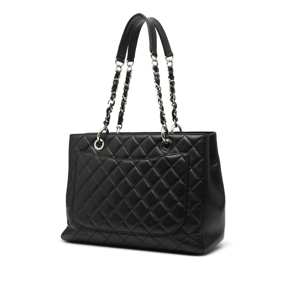 Chanel B Chanel Black Caviar Leather Leather Caviar Grand Shopping Tote Italy