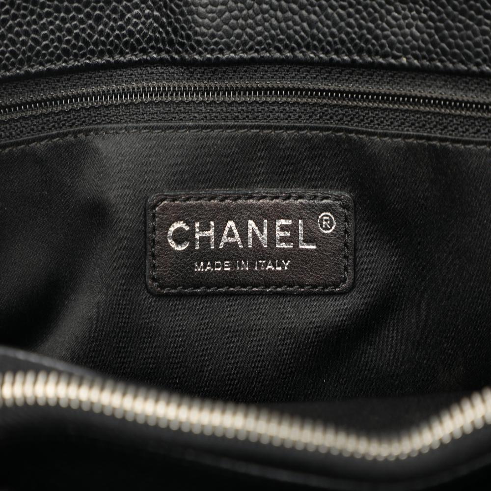 Chanel B Chanel Black Caviar Leather Leather Caviar Grand Shopping Tote Italy