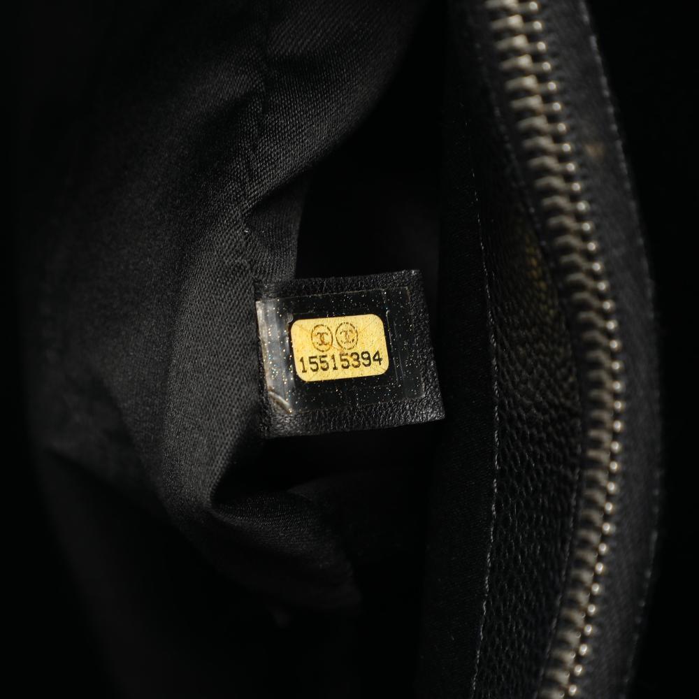 Chanel B Chanel Black Caviar Leather Leather Caviar Grand Shopping Tote Italy