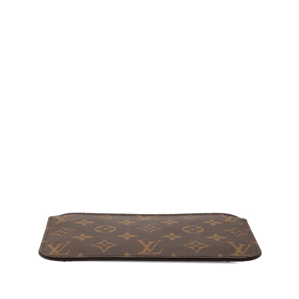 Louis Vuitton AB Louis Vuitton Brown Monogram Canvas Fabric Monogram Neverfull Pouch PM France