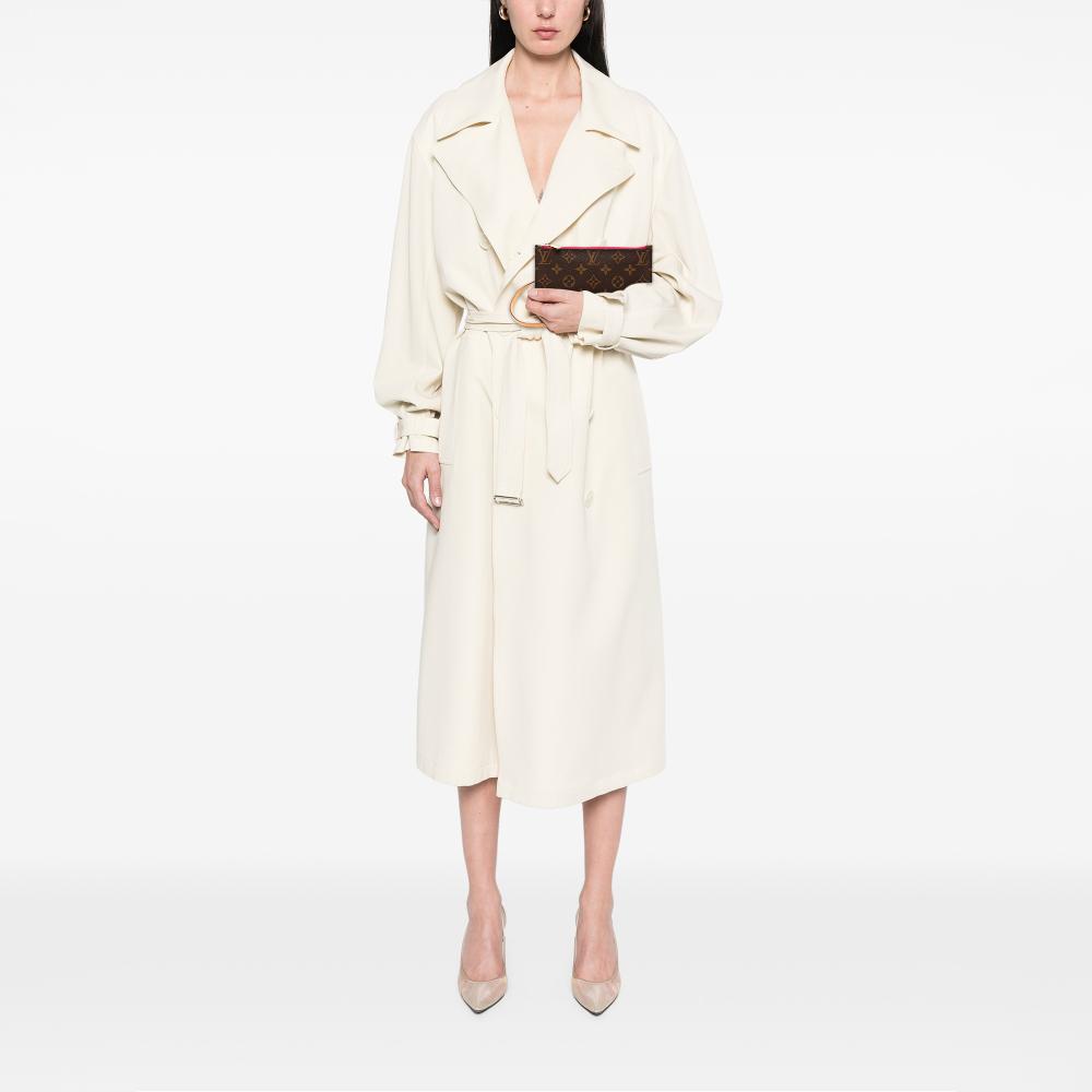 Louis Vuitton AB Louis Vuitton Brown Monogram Canvas Fabric Monogram Neverfull Pouch PM France