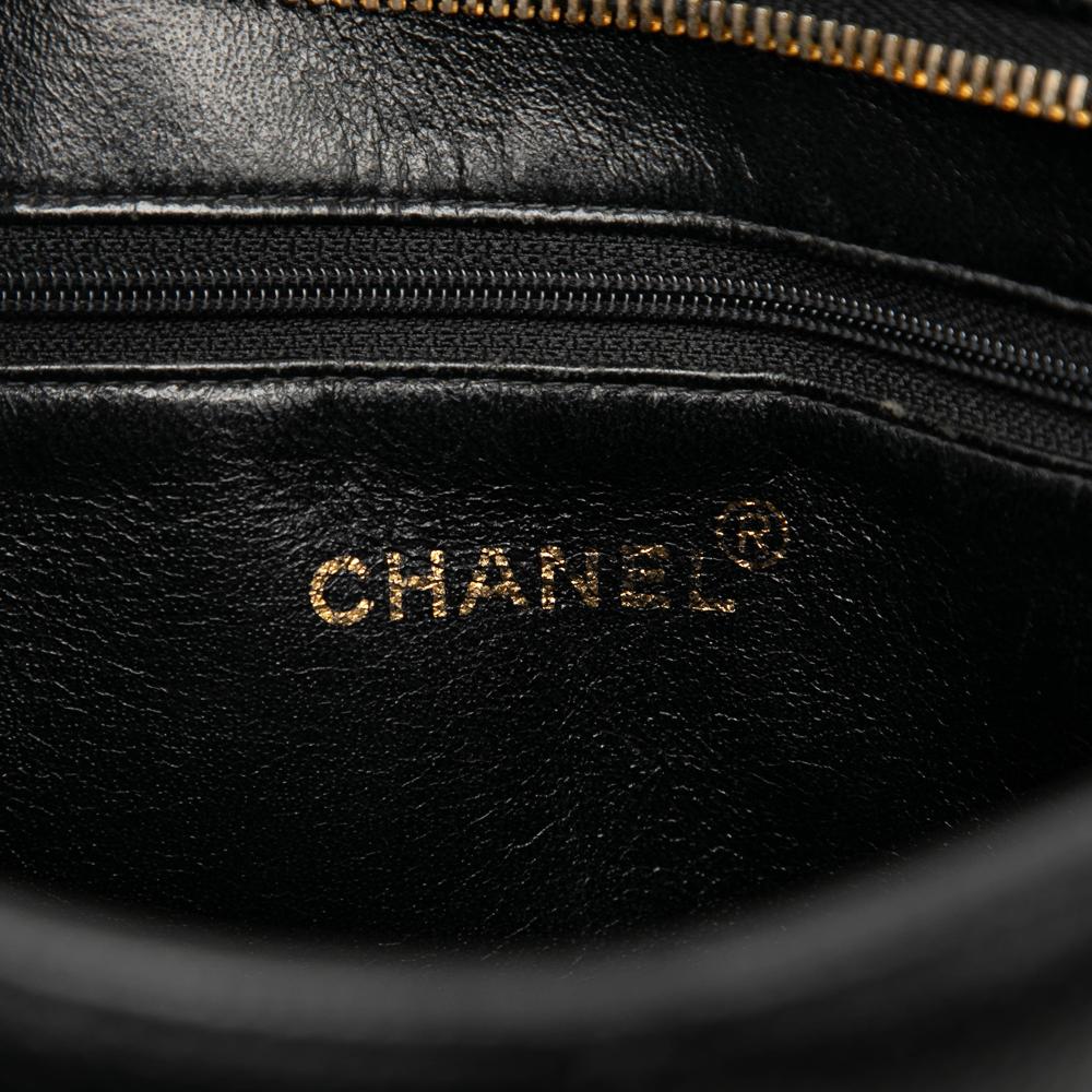 Chanel B Chanel Black Caviar Leather Leather Caviar Medallion Tote France