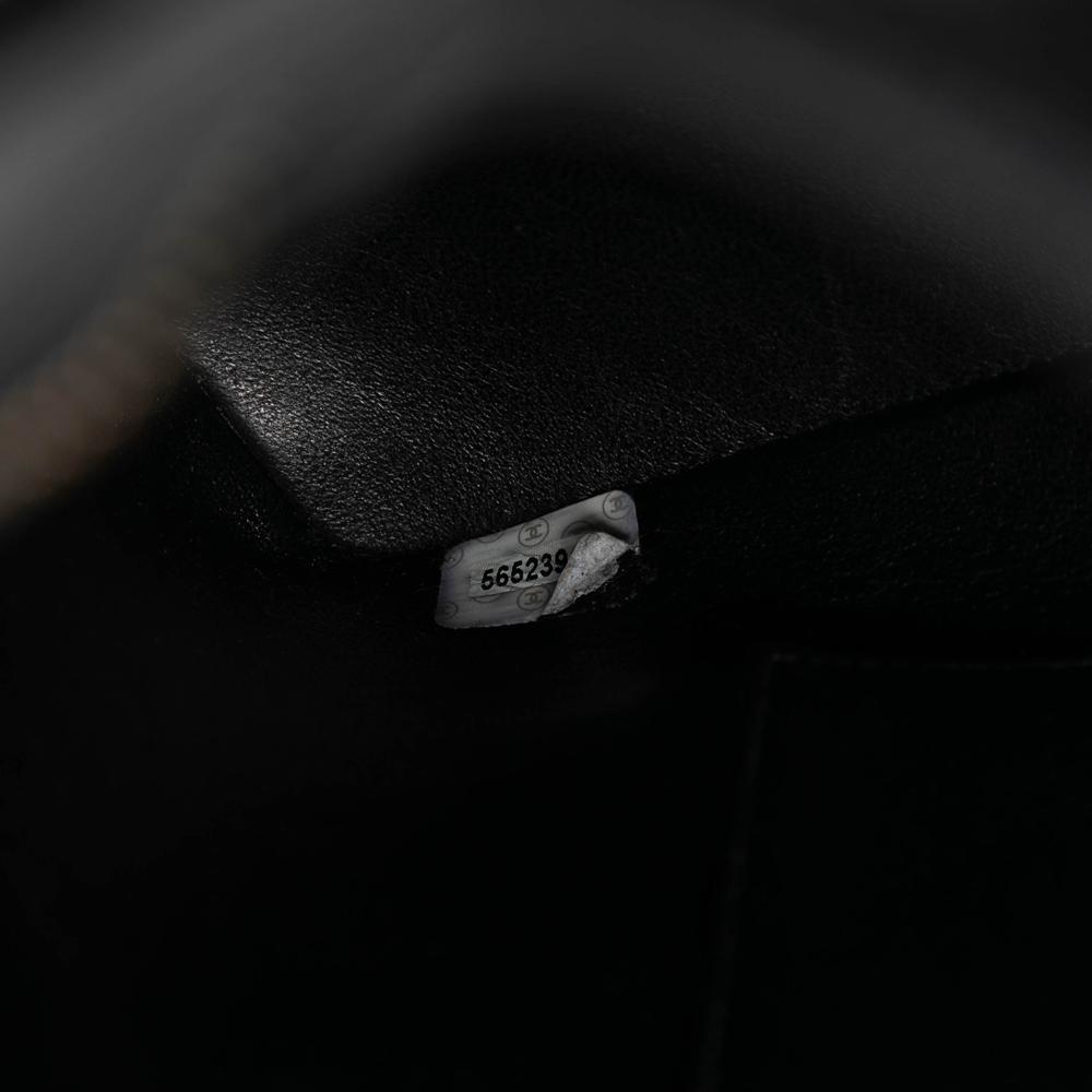 Chanel B Chanel Black Caviar Leather Leather Caviar Medallion Tote France