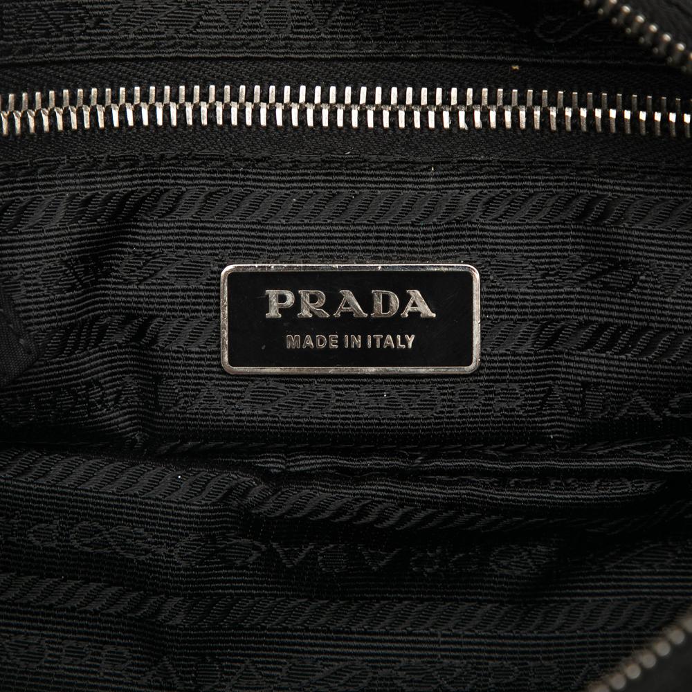 Prada B Prada Black Nylon Fabric Tessuto Camera Bag Italy