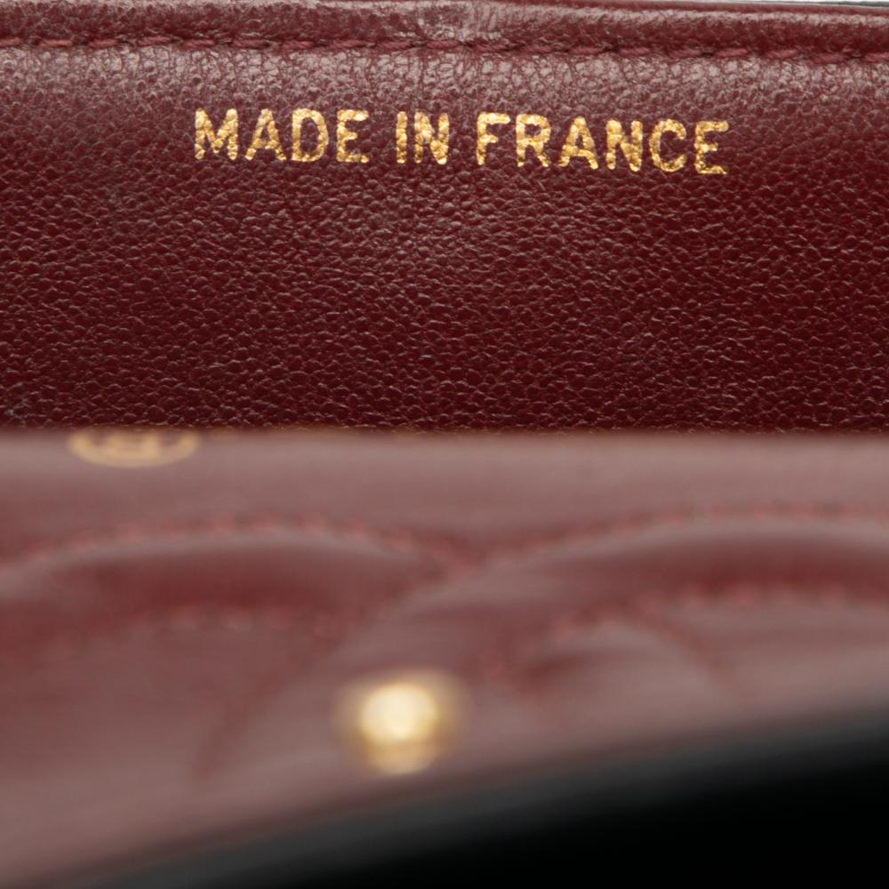 Chanel B Chanel Black Lambskin Leather Leather Small Classic Lambskin Double Flap France