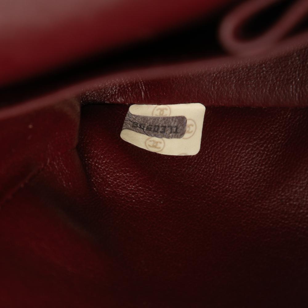 Chanel B Chanel Black Lambskin Leather Leather Small Classic Lambskin Double Flap France