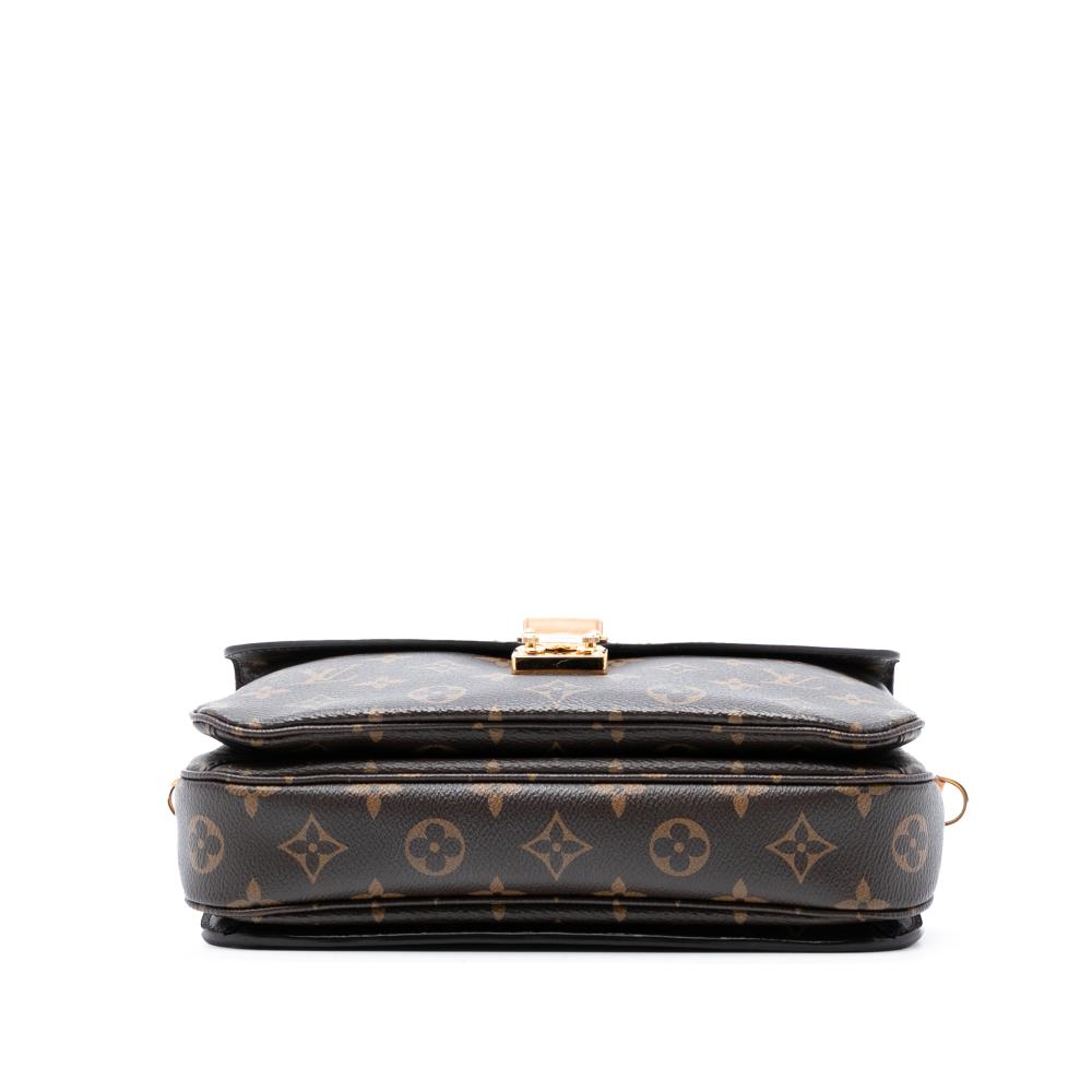 Louis Vuitton B Louis Vuitton Brown Monogram Canvas Fabric Monogram Pochette Metis France