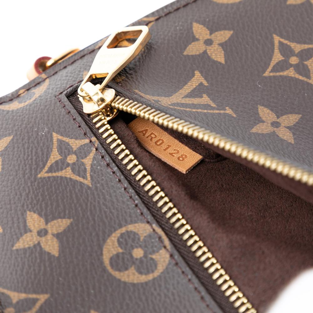 Louis Vuitton B Louis Vuitton Brown Monogram Canvas Fabric Monogram Pochette Metis France