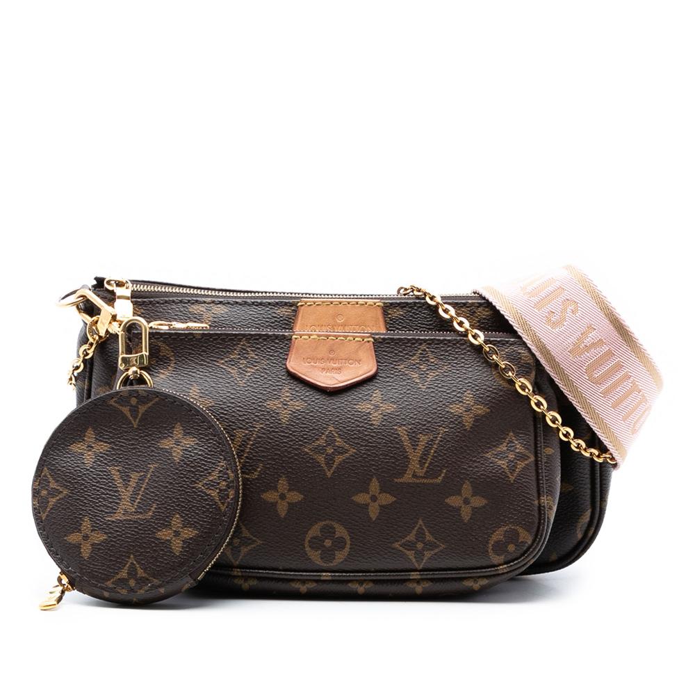 Louis Vuitton B Louis Vuitton Brown Monogram Canvas Fabric Monogram Multi Pochette Accessoires France